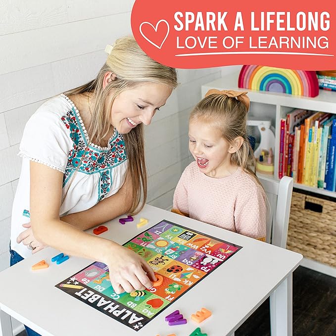 Hadley Designs 16 Educational Posters for Classroom Decor - Chalkboard Educational Posters for Toddlers 1-3, Toddler Learning Poster for Kids Ages 3-5, Kindergarten & Preschool Classroom Must Haves