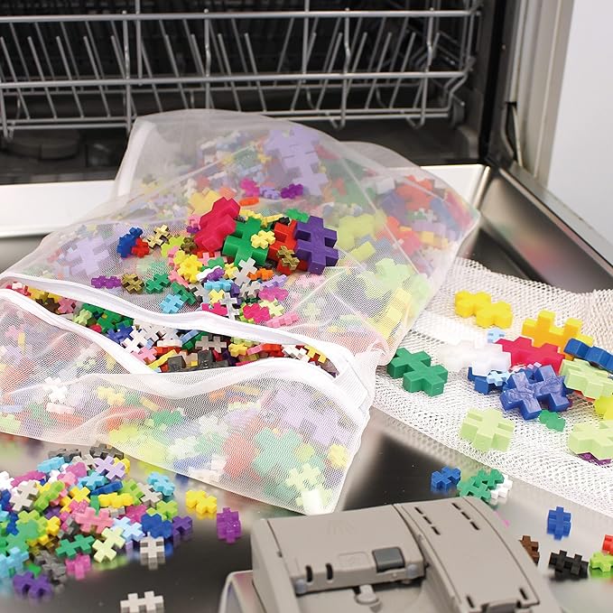 PLUS PLUS - Open Play Set - 1200 Piece - Basic Color Mix, Construction Building Stem Toy, Interlocking Mini Puzzle Blocks for Kids