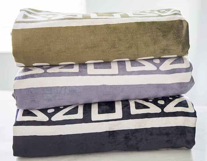 Plush Velvety 'Gridiron' Washable Playmat and Protective Rug Slipcover in Sage Green 5' x 7'