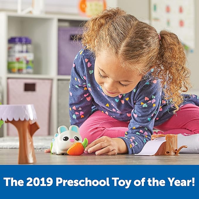 Learning Resources Coding Critters Bopper - 22 Pieces, Ages 4+ Screen-Free Early Coding Toy For Kids, Interactive STEM Coding Pet, Preschool Learning Toys