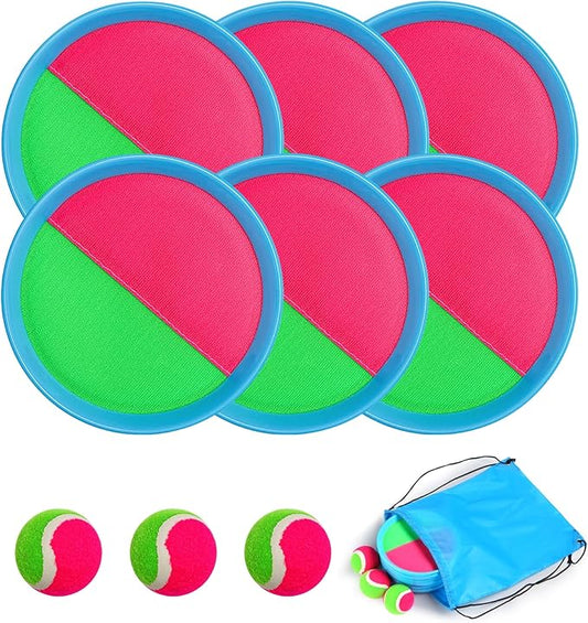 Toss and Catch Ball Game Outdoor Games Playground Balls Beach Games Summer Toys for Ages 4-8, Perfect Kids Toys Playground Sets for Kids Christmas Birthday Gifts