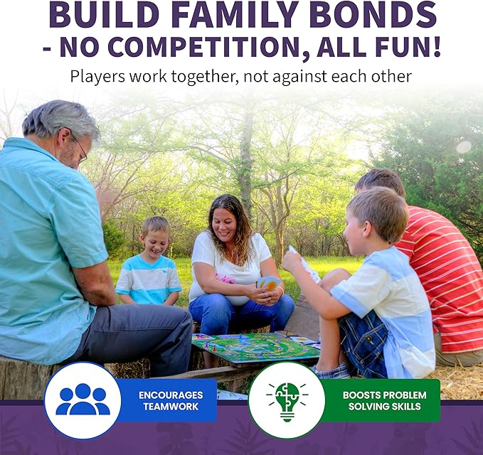 Wildcraft! Herbal Adventure Cooperative Board Game – Educational Board Game for Kids 4+ & Families – Learn 25 Herbs Through Play – Nature Inspired Learning Game w/Coloring Book & Plant Guide