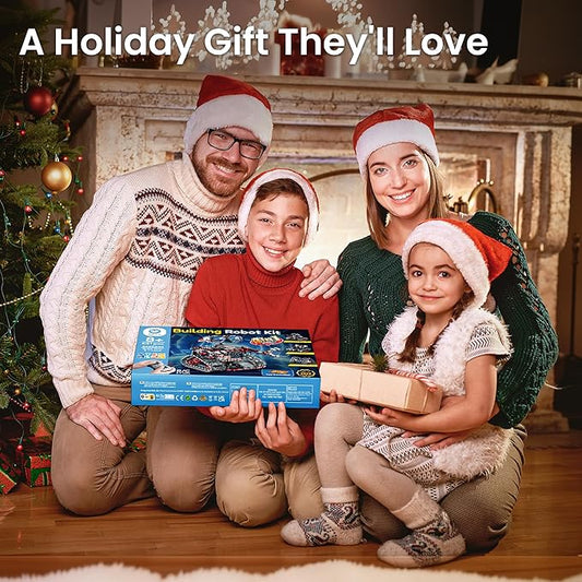 Sillbird Robot Building Kit with Remote Control Gifts for Kids Boys Ages 8-12, Christmas STEM Coding Robotic Technic Tracked Racer Car Toys for Birthday - Build 4in1 Model with 631 Pieces