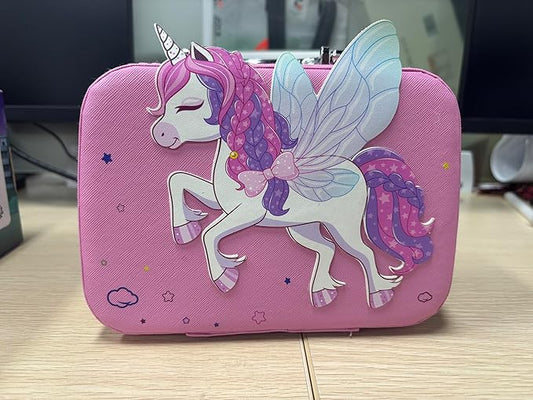 2 in 1 Kids Makeup Kit for Girl Kids Washable Toys, Play Makeup for Kid 3-12 Years