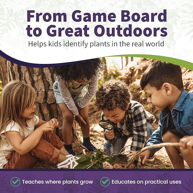 Wildcraft! Herbal Adventure Cooperative Board Game – Educational Board Game for Kids 4+ & Families – Learn 25 Herbs Through Play – Nature Inspired Learning Game w/Coloring Book & Plant Guide