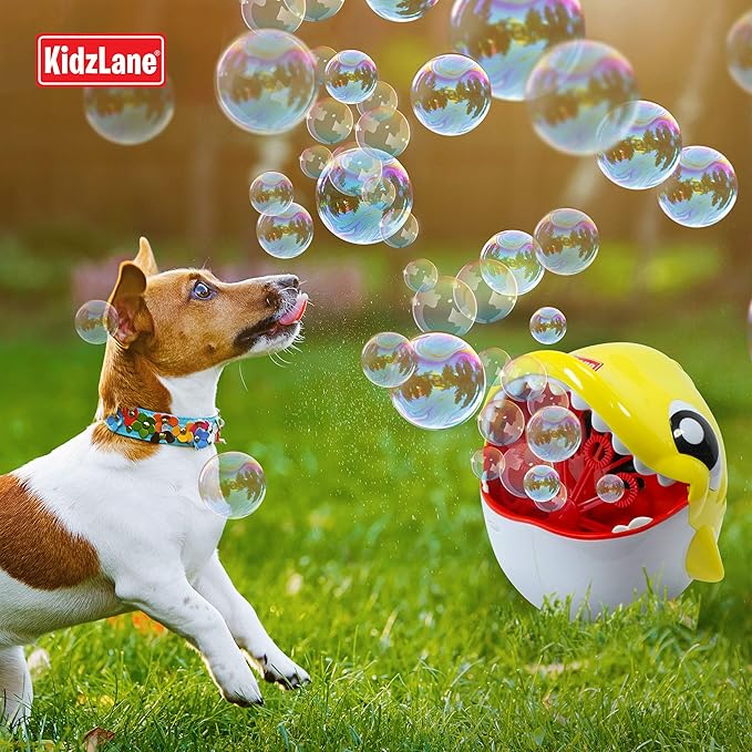 Kidzlane Shark Bubble Machine for Kids & Toddlers – Automatic Bubble Maker for Outdoor Toy and Parties – Shark Toy Gift for Toddlers