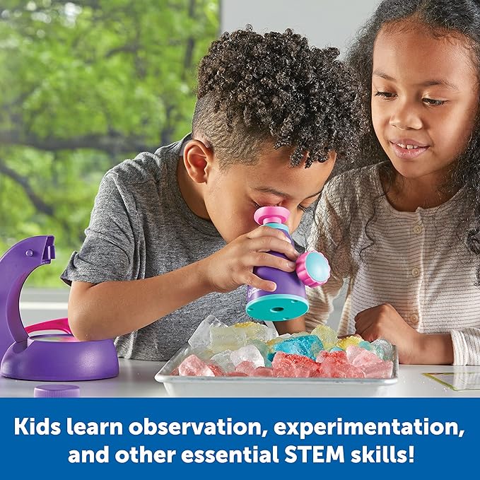 Learning Resources Primary Science Deluxe Lab Set - 45 Pieces, Ages 3+, Experiments for Kids, STEM Toys, Sensory Tube, Microscope for Students