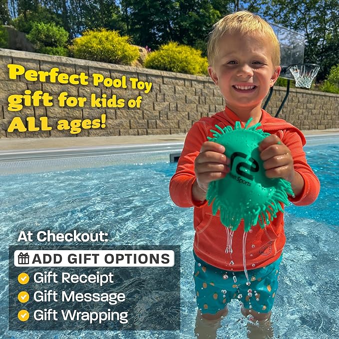 Water Flying Discs for Kids: Soft Sports Disc 2 Pack - Soaks The Target On Impact - Best Swimming Pool Toys & Beach Water Toys - Fun Toy Outdoor Games - Birthday Gifts for Boys & Girls All Ages