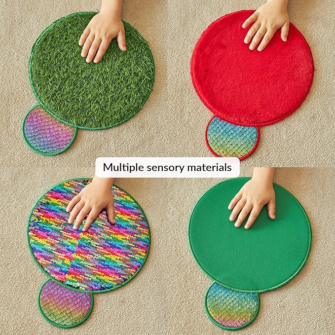 ODOXIA Sensory Wall Panel | Sequin Busy Board for Sensory Room and Daycare | Montessori Toys and Activity | Autism Mats and Squares for Toddlers and Kids