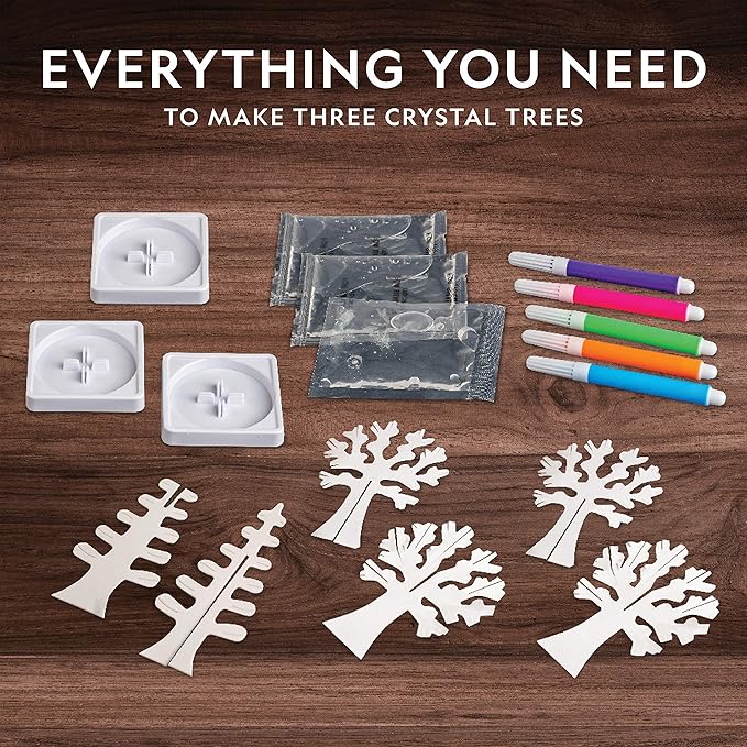 National Geographic Craft Kits for Kids - Crystal Growing Kit - Grow a Crystal Garden in Just 6 Hours, Educational Craft Includes Art Project, Geode, STEM Arts and Crafts for Girls (Amazon Exclusive)
