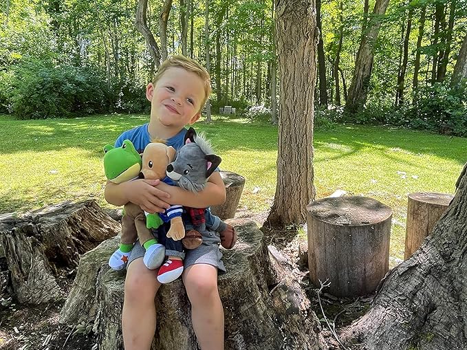 Plushible Soft Baby Doll, 18 Inch Frog - Plush Rag Doll with 2 Clothing Sets, My First Plush Toy for Girls, Boys & Infants, Soft Baby Stuffed Toy, Adorable Companion for 1 Year Old & Up